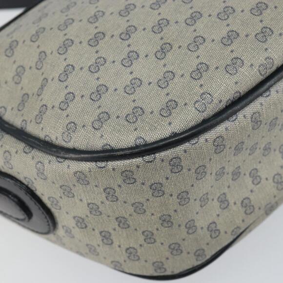 GUCCI Micro GG Supreme Shoulder Bag PVC Navy Gold 001 115 0918 Auth 143245 - Picture 14 of 16